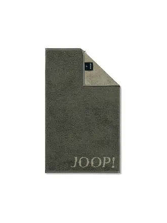 JOOP | Serviette d'invité 30x50cm CONTOUR DOUBLFACE Olive | 